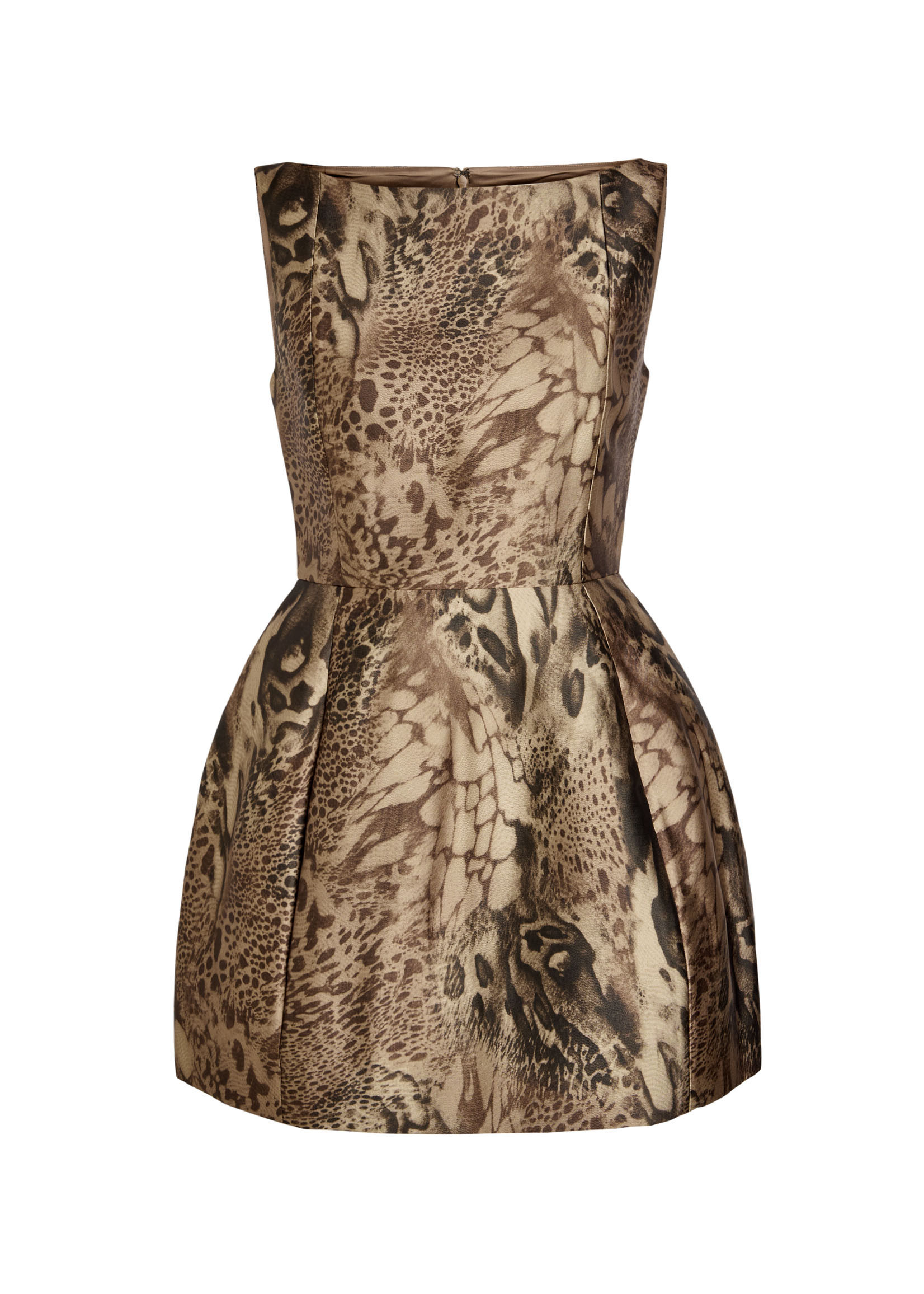 Pampero leopard-print satin-twill mini dress | Harvey Nichols
