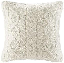 Amazon.com: Knit Decorative Throw Pillow Cover Sweater Square Warm Cushion Cover for Couch, Bed, ... | Amazon (US)