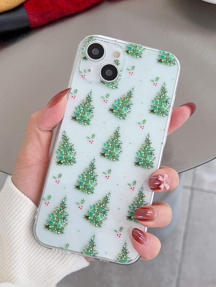 Christmas Tree Clear Phone Case | SHEIN