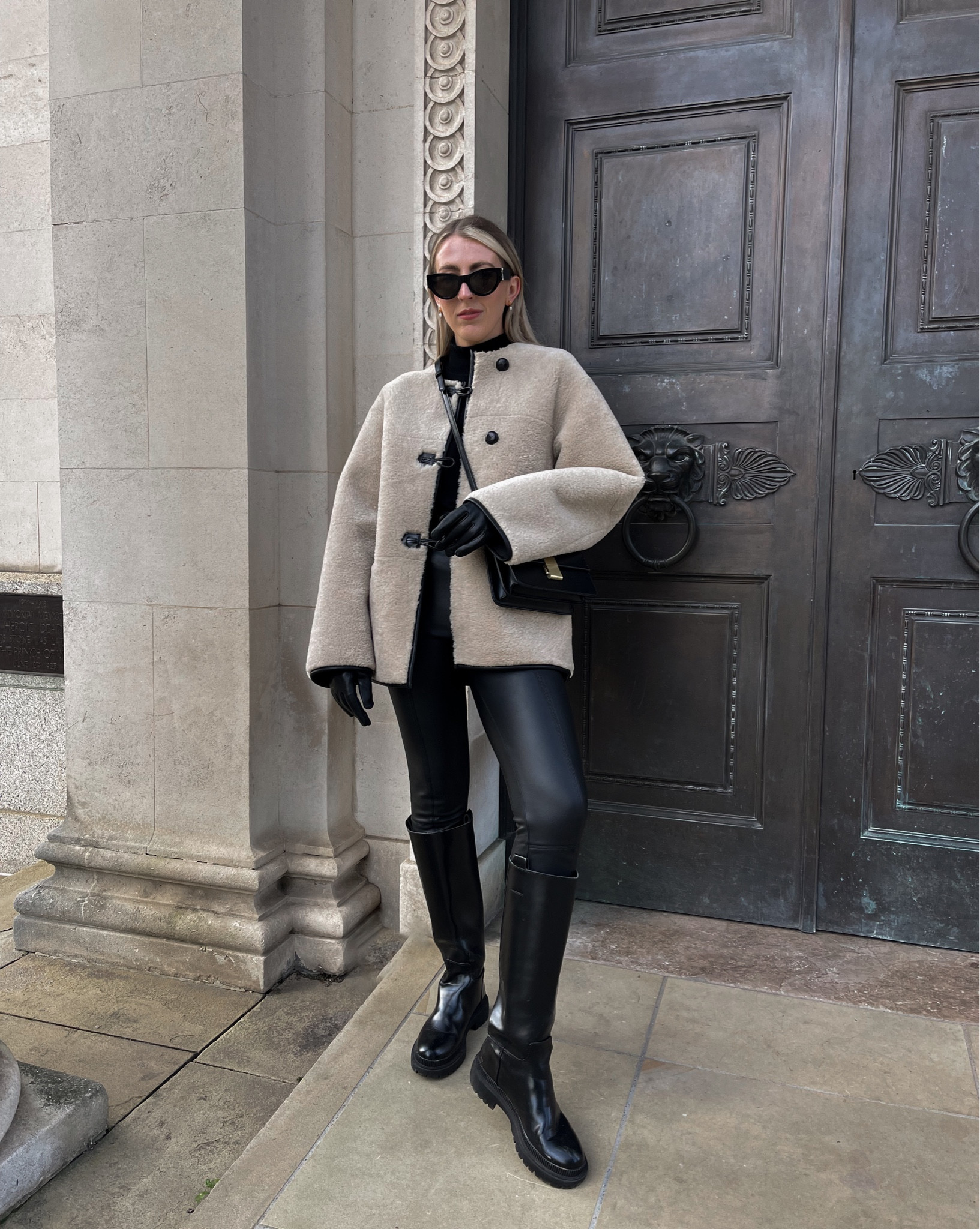 Winter fashion, winter coat look, Mango fur coat, wool jumpers, black leather leggings,  high knee boots

#LTKuk #LTKwinter #LTKstyletip