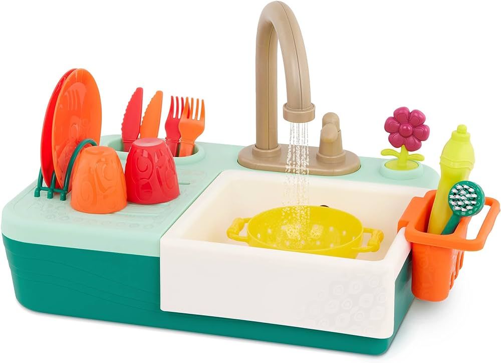 Amazon.com: B. toys- Splash-n-Scrub Sink- Pretend Play Color Changing Playset – Toy Kitchen Sin... | Amazon (US)