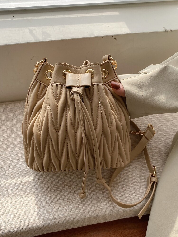 Mini Drawstring Bucket Bag | SHEIN
