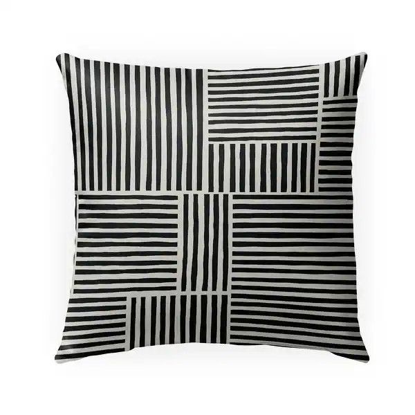 IDA BLACK Indoor-Outdoor Pillow By Kavka Designs | Bed Bath & Beyond
