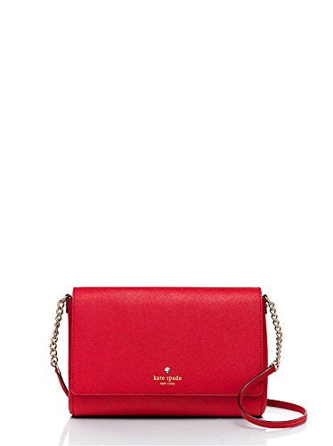 Kate Spade New York Charlotte Street Alek Leather Cross-body (Pillbox Red) | Amazon (US)