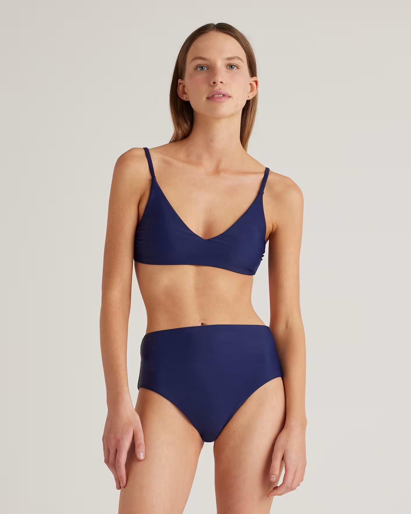 Italian V-Neck Bikini Top | Quince