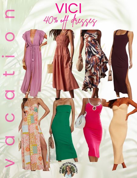 40% OFF DRESSES AT VICI
picked some styles that I thought would be super cute for any vacation you have planned somewhere tropical! 
all of these dresses were giving me beachy and sexy vibes! 
grab them while their 40% off!!

dresses | vacation | beach | tropical | caribbean | cruise | dinner | night out 

#LTKtravel #LTKstyletip #LTKSeasonal