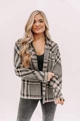 Black No Plans Plaid Shirt | Lane 201 Boutique