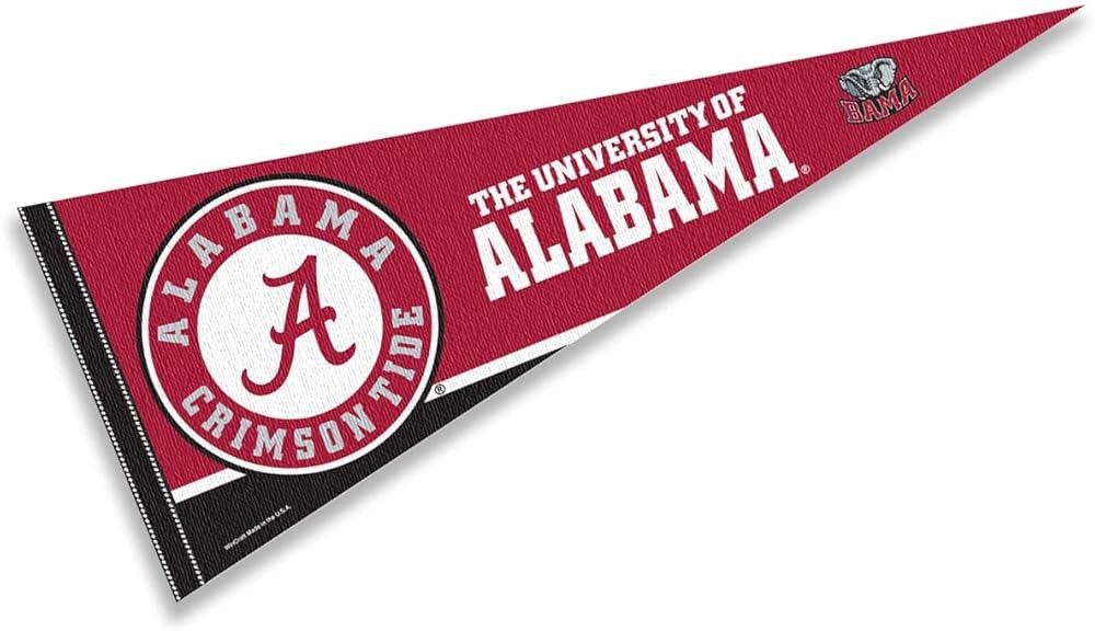 College Flags & Banners Co. Alabama Crimson Tide Pennant Full Size Felt | Amazon (US)