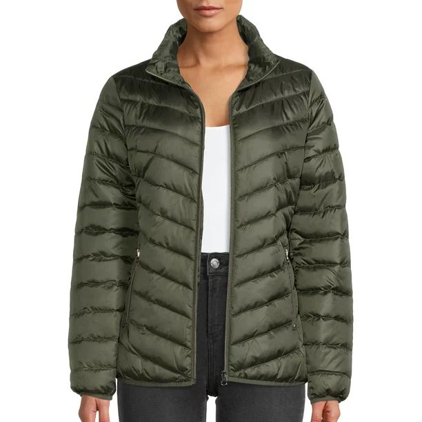 Big Chill Women's Short Packable Puffer Jacket - Walmart.com | Walmart (US)