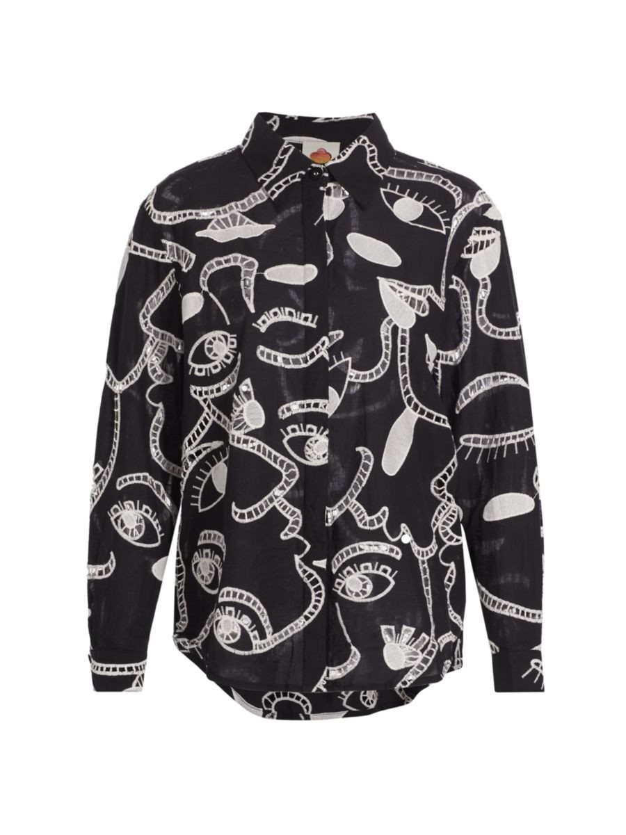 Richelieu Faces Embroidered Shirt | Saks Fifth Avenue