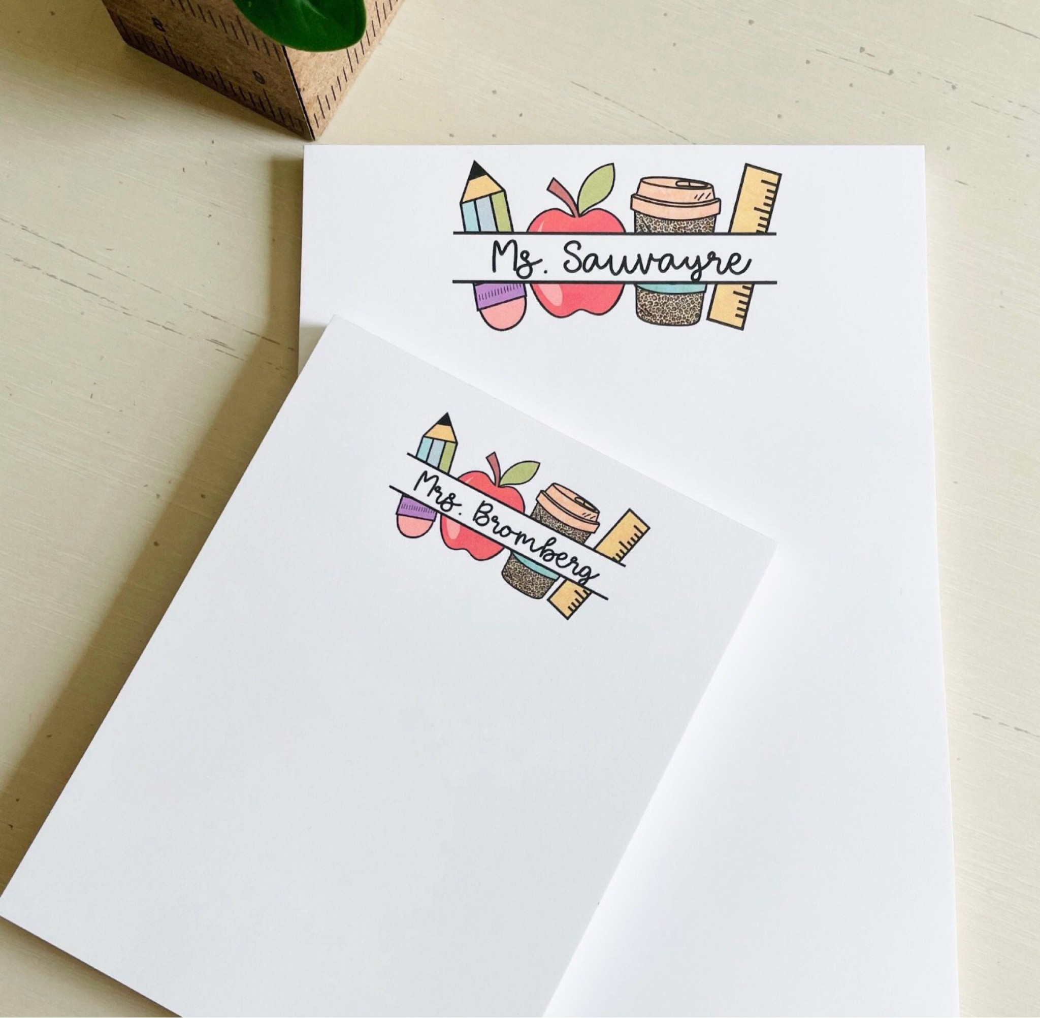 Teacher Appreciation Gift, Personalized Notepad, Customizable Teacher Gift, Teacher Christmas Gifts, Personalized Teacher Notepad teacher gift ideas from Etsy personal customize