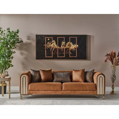 Haunani 4 - Piece Velvet Living Room Set | Wayfair North America