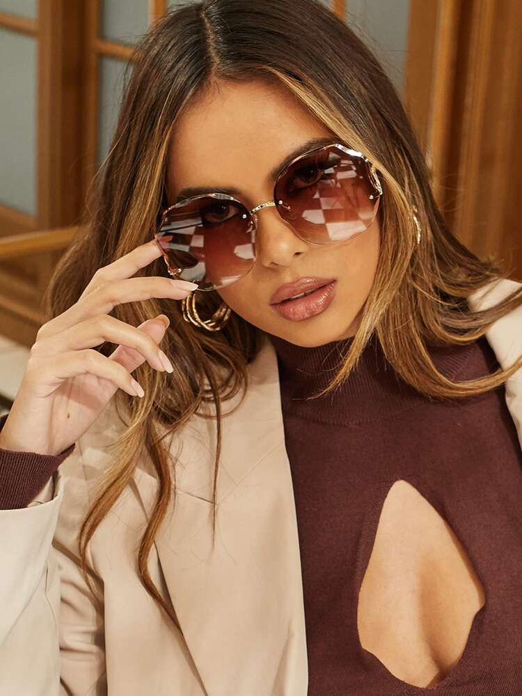 Simple Rimless Fashion Glasses | SHEIN