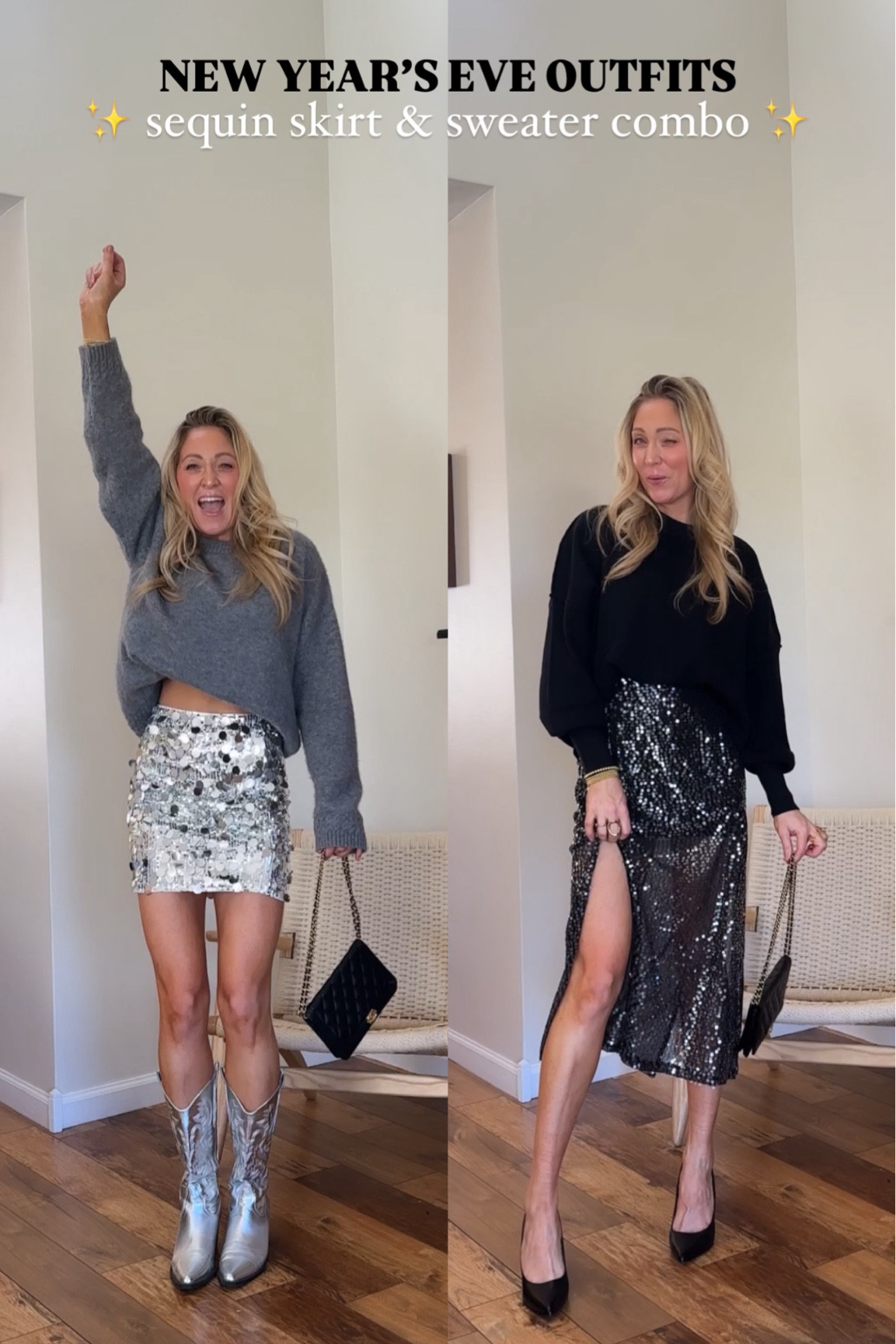 New Year’s Eve outfits!!! Sequin skirt and sweater combo! 

#LTKStyleTip #LTKSeasonal #LTKHoliday