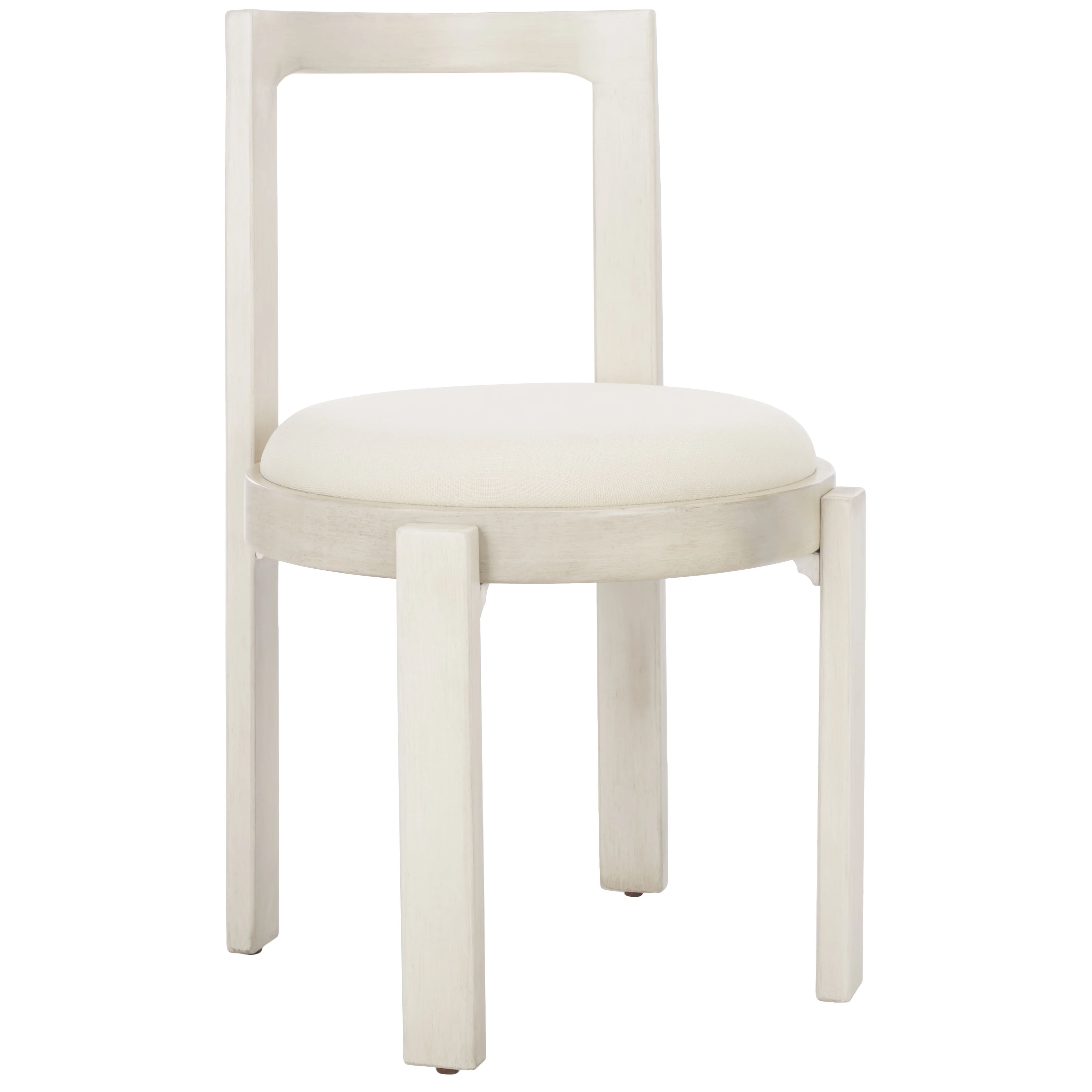 SAFAVIEH Estes Modern Style Round Dining Chair, White (19.7 in. W x 20.8 in. D x 33.3 in. H) - Wa... | Walmart (US)