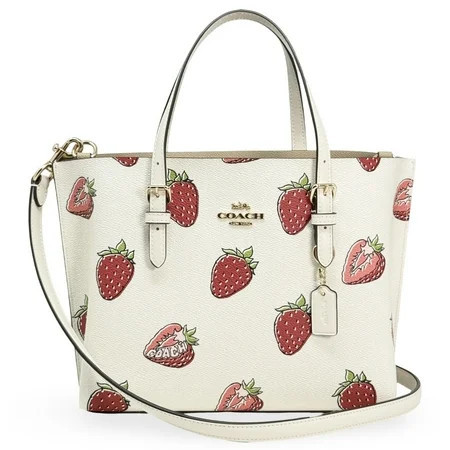 Coach Women's Mollie Medium Satchel in Signature Canvas with Strawberry Print (Chalk Multi) | Walmart (US)