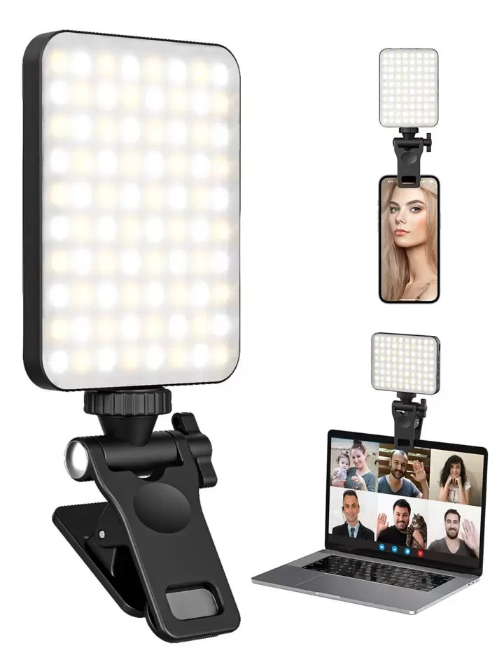 Selfie Light For Phone, Laptop, Tablet Camera Photography Video, Rechargeable Clip On Ring Light | SHEIN