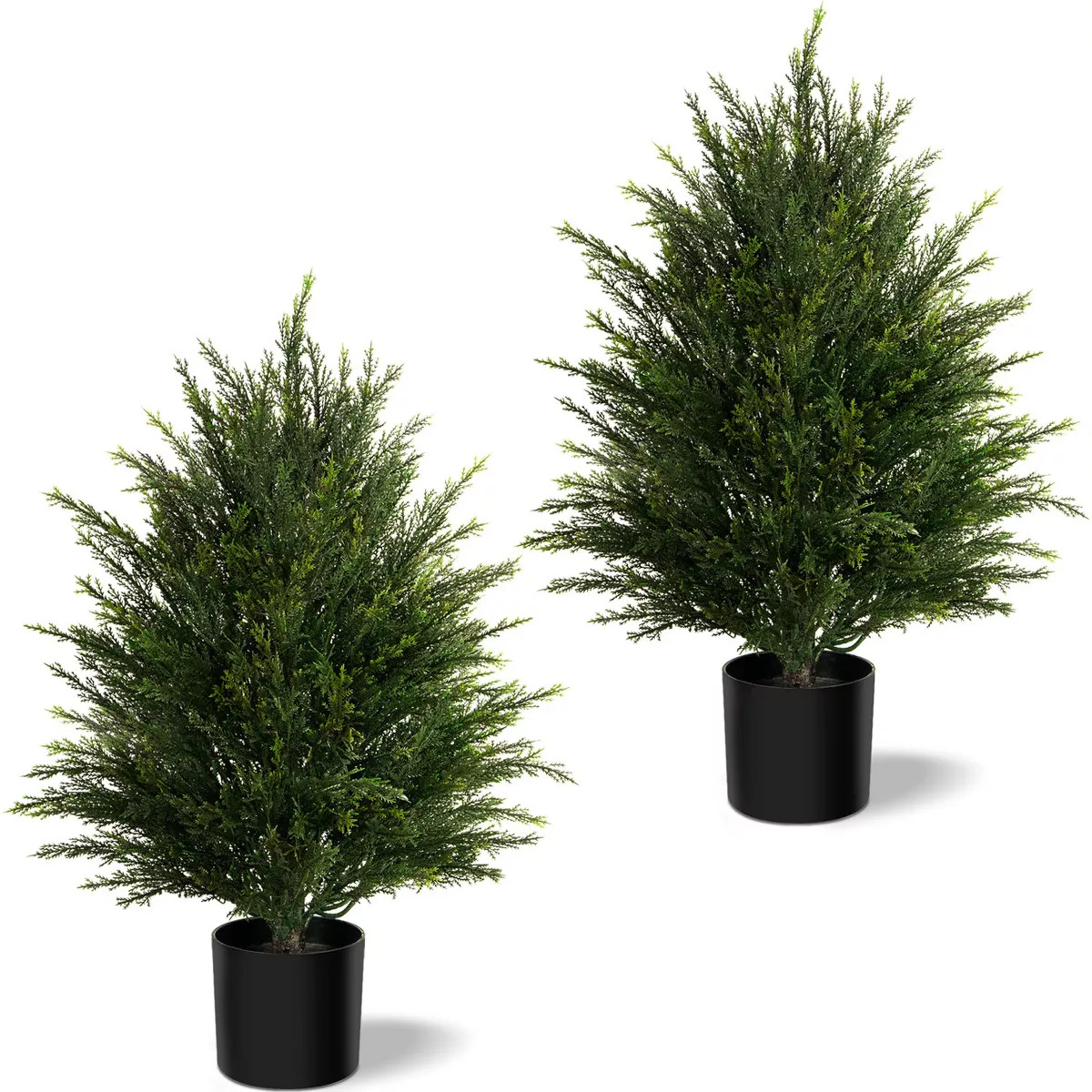 1/2 Packs 2ft Artificial Cypress Potted Plants Realistic Faux Greenery, Indoor/Outdoor Decor UV R... | Target