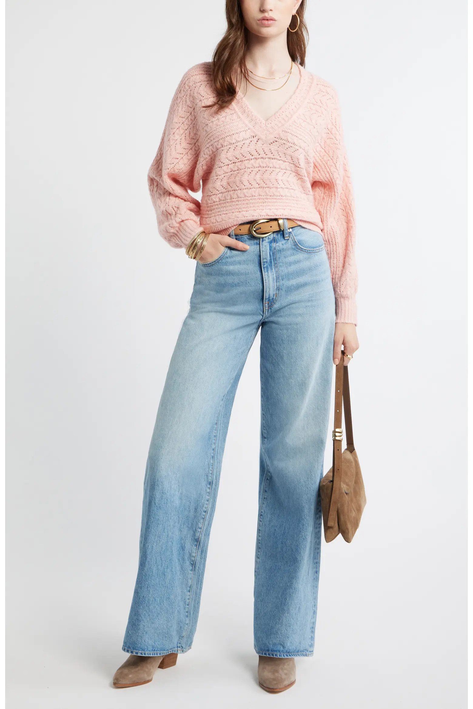 Pointelle Dolman Sleeve Sweater (Women) | Nordstrom | Nordstrom