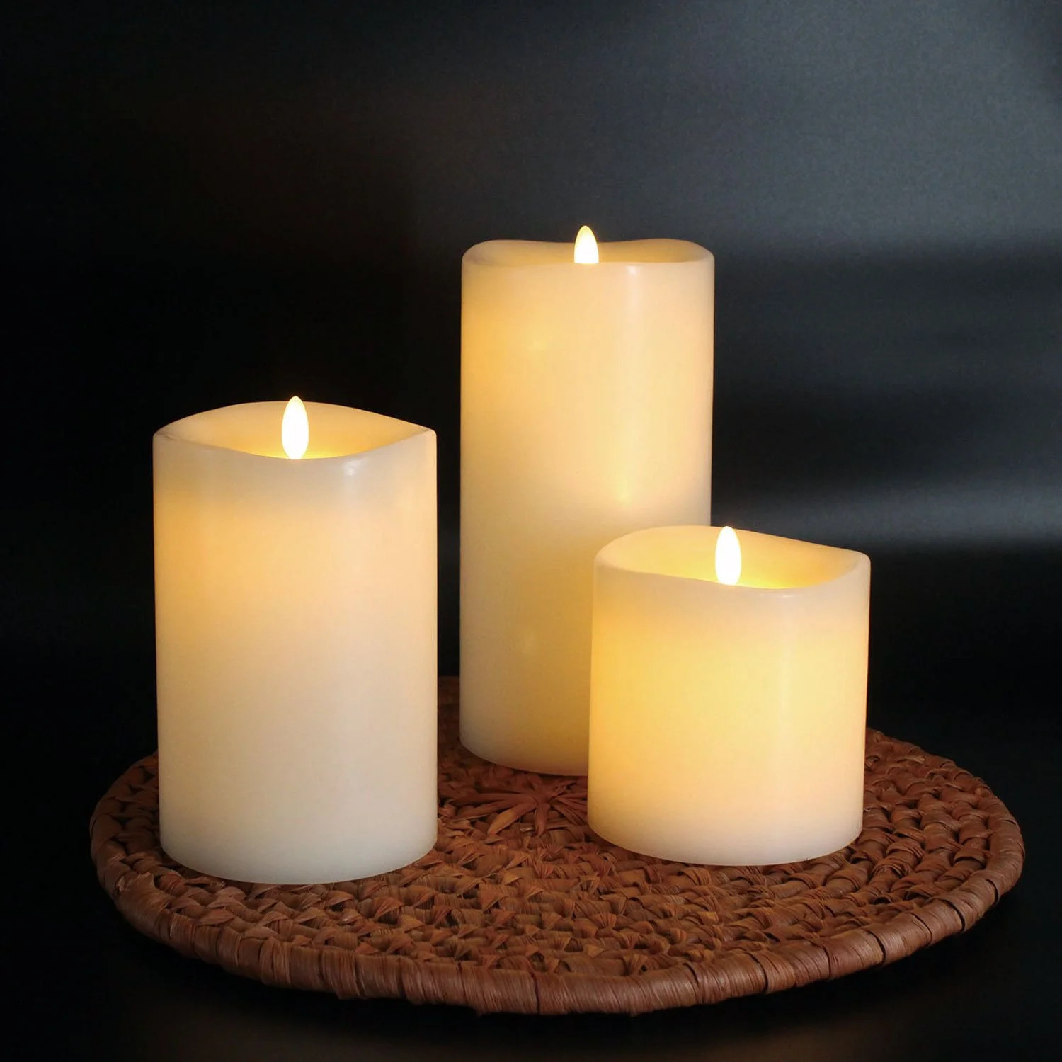 Member's Mark Flameless Moving LED Wax Candles, Set of 3 | Sam's Club
