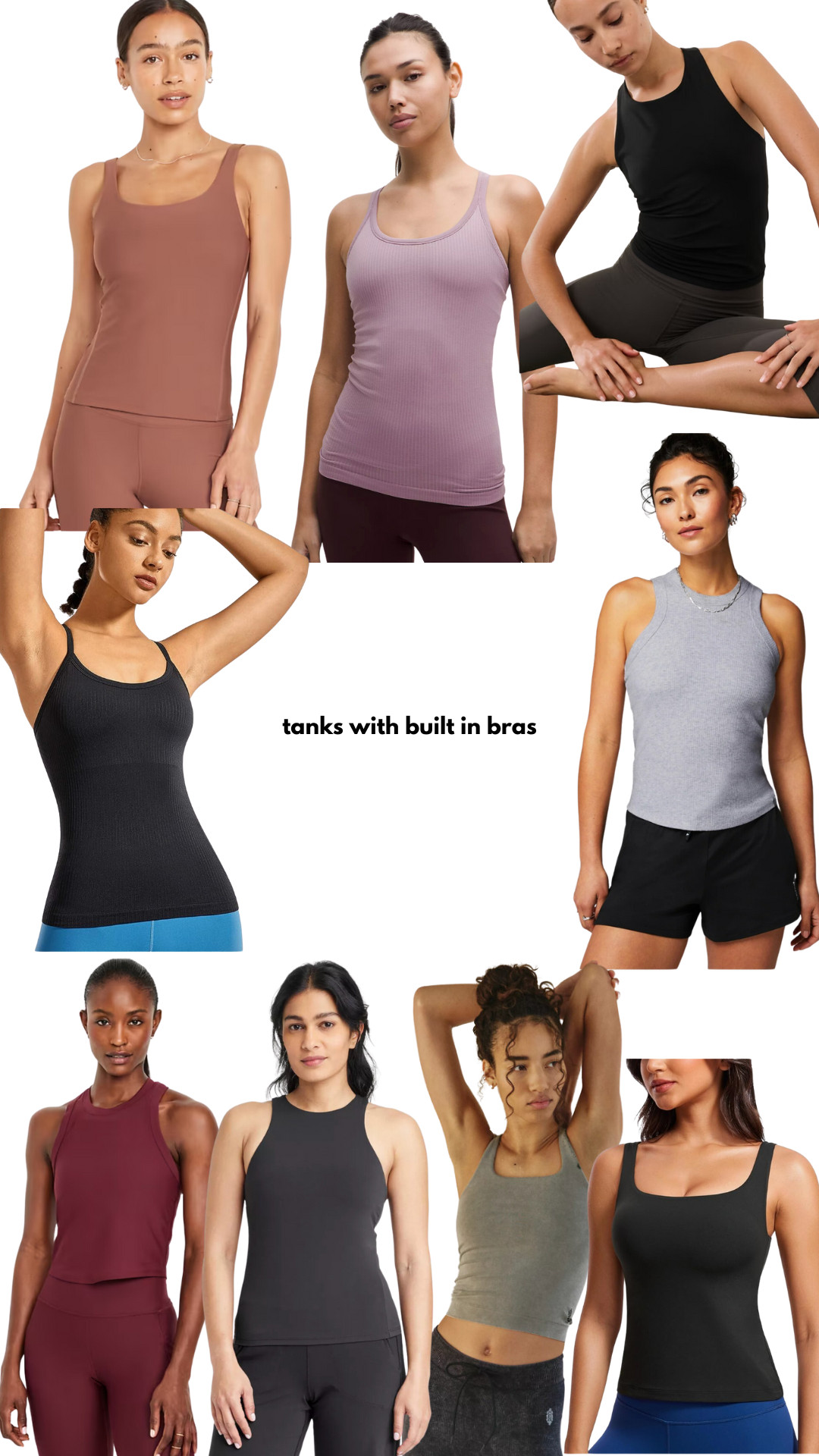 Shopping Cart Wednesdays: tanks with a built in bra  

 #LTKFindsUnder50 #LTKStyleTip #LTKFitness