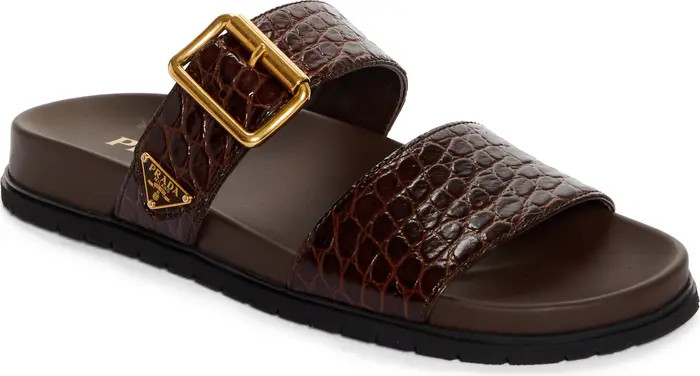 Prada Logo Double Band Slide Sandal (Women) | Nordstrom | Nordstrom