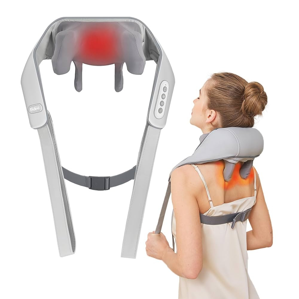 Cordless Neck Shoulder Massager with Heat,Deep Tissue Kneading Relieves Tension Improves Circulat... | Amazon (US)