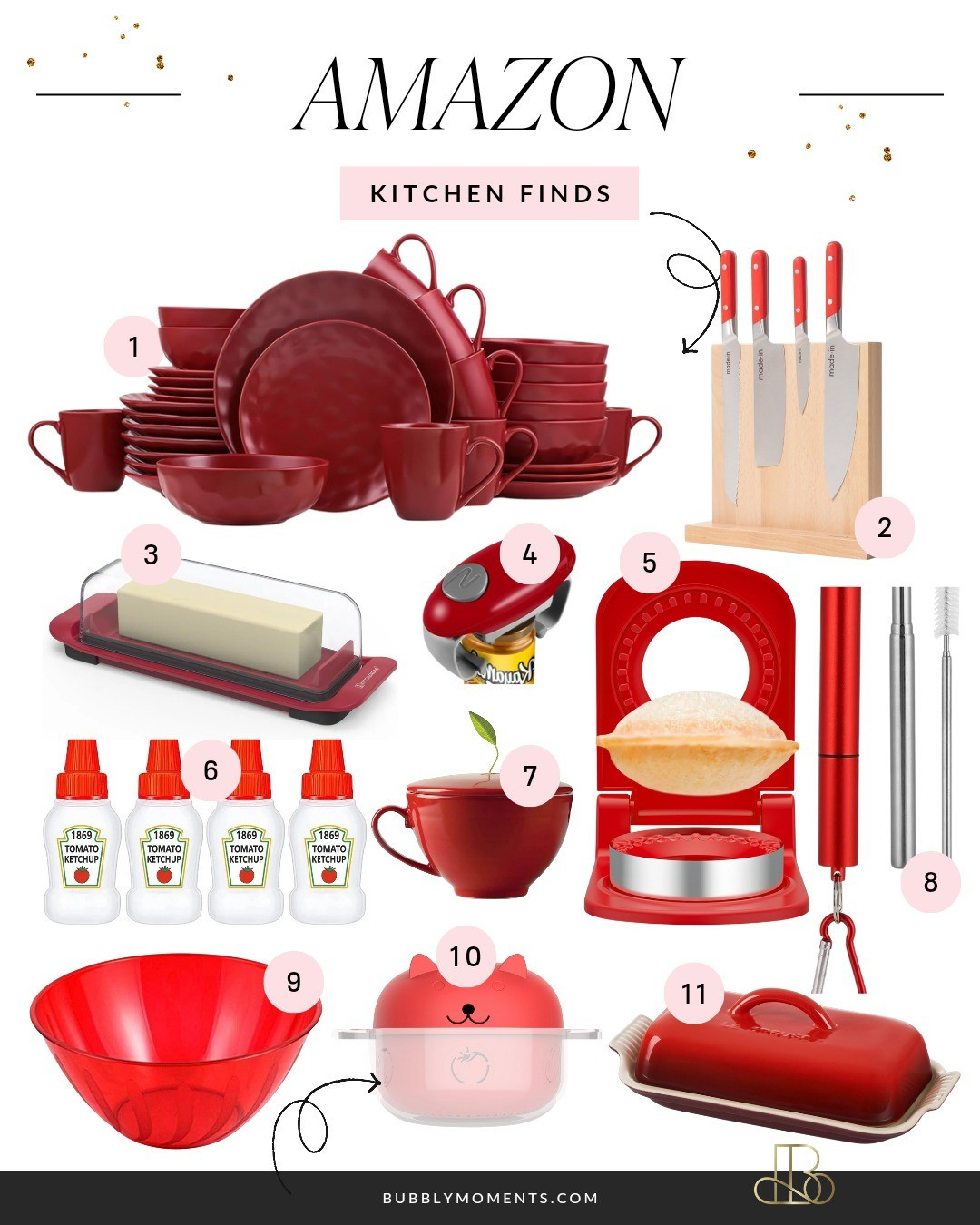 Fall in love with a red kitchen! 🍷 From statement cookware to cozy decor, these Amazon picks add the perfect pop of color. Elevate your kitchen style and create a warm, inviting space with these must-haves. #RedKitchen #KitchenDecor #AmazonFavorites #HomeMakeover #ColorfulKitchen #HomeStyle #KitchenEssentials #AmazonDeals #RedInspiration #InteriorDesign #KitchenGoals #RedDecor #BoldHome #AmazonFinds #ShopMyFavorites

#LTKHome #LTKStyleTip #LTKFamily