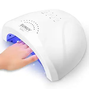 UV LED Nail Lamp, SUNUV Gel Nail Light for Nail Polish 48W UV Dryer with 3 Timers SUNone | Amazon (US)