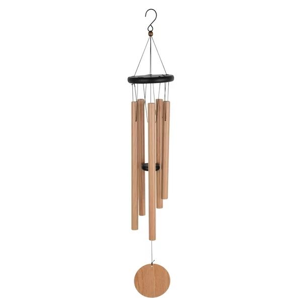 Mainstays 30" Classic Natural Faux Pine Metal Outdoor Wind Chime | Walmart (US)