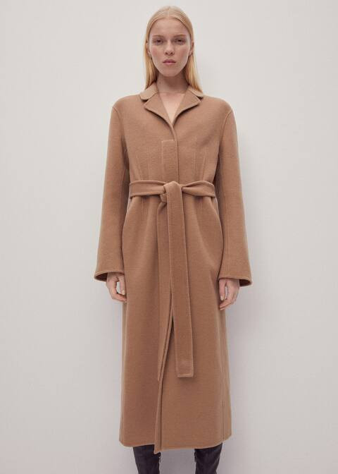 Handmade oversized wool coat -  Women | Mango USA | MANGO (US)