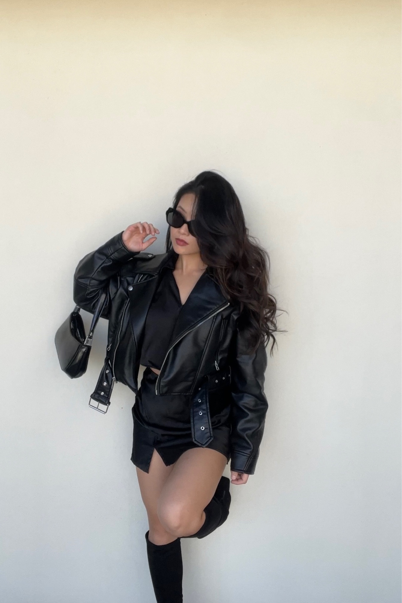 All black fits 🖤

Faux leather jacket is from ZARA 3046/060
Satin effect cropped shirt from ZARA 2298/175

I also linked similar options! 



Fall transitional outfits, black leather jacket, moto jacket, Zara biker jacket, black satin button up, cropped satin button up shirt, satin mini skirt, Franco Sarto Katherine knee high boots, black knee high boots, Calvin Klein shoulder bag, Coach sunnies, Coach sunglasses, fall outfit inspo, date night outfits, fall 2023, black outfits, petite style blogger 

#LTKSeasonal #LTKshoecrush #LTKstyletip