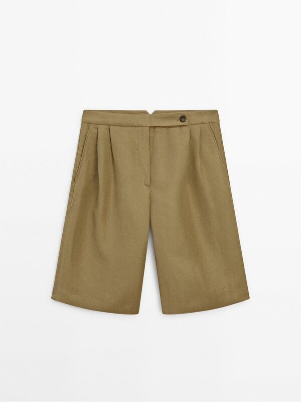 Bermuda shorts with dart details | Massimo Dutti (US)