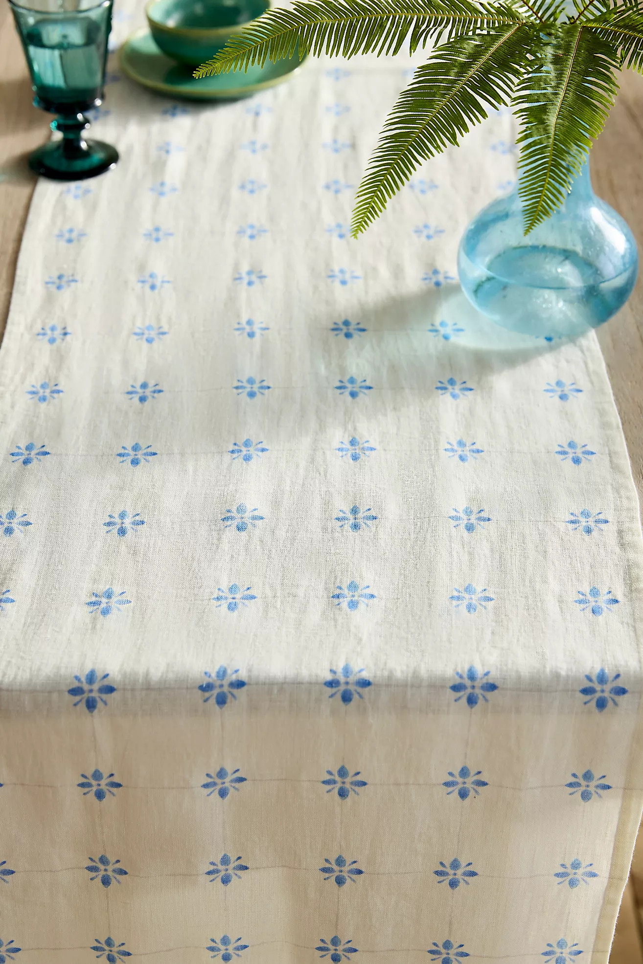 Tilework Linen Runner