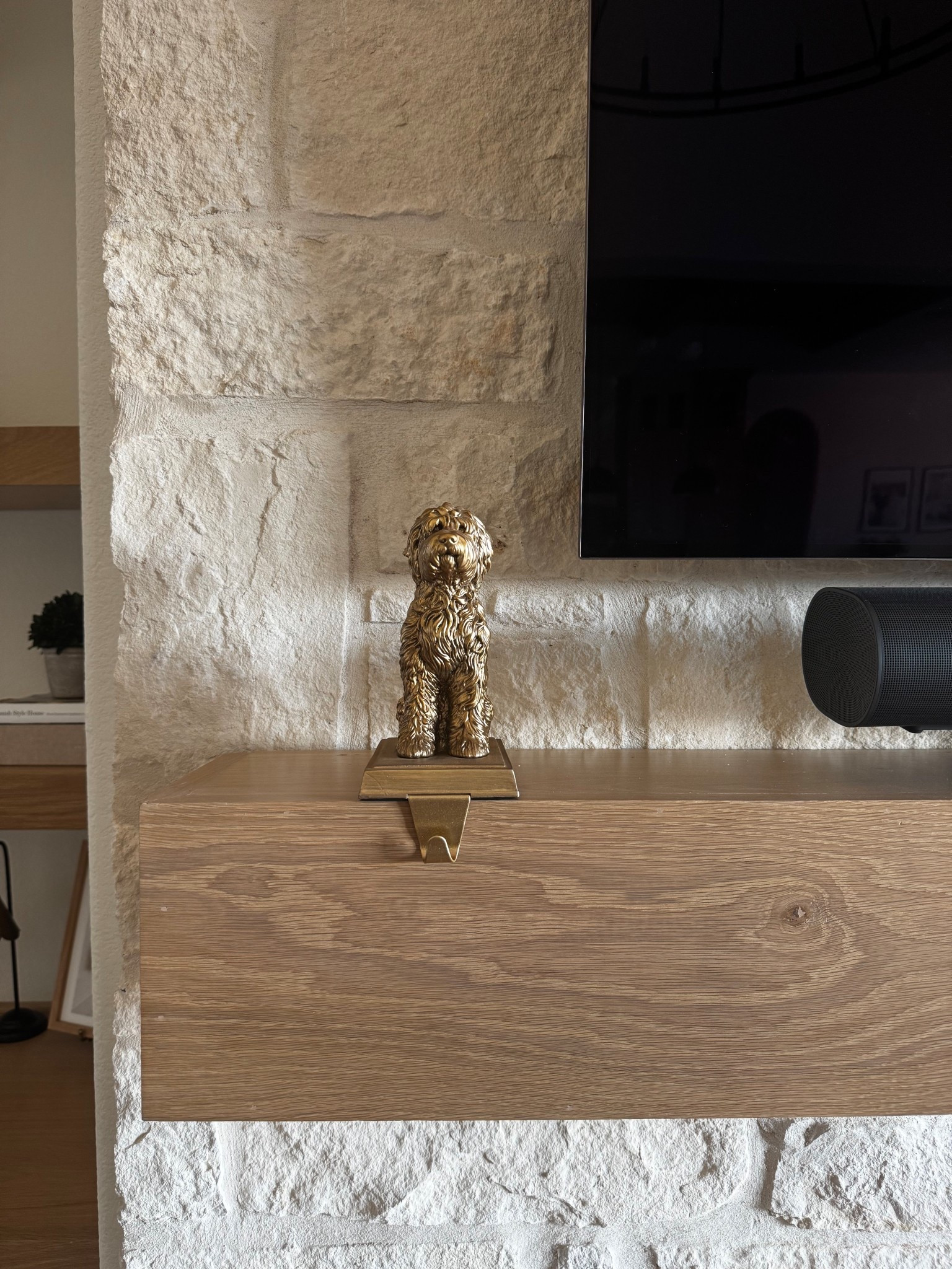 The cutest stocking holder for your doodle!!!! Also, linked the velvet neutral stockings that I just ordered ! 

#LTKHoliday #LTKHome