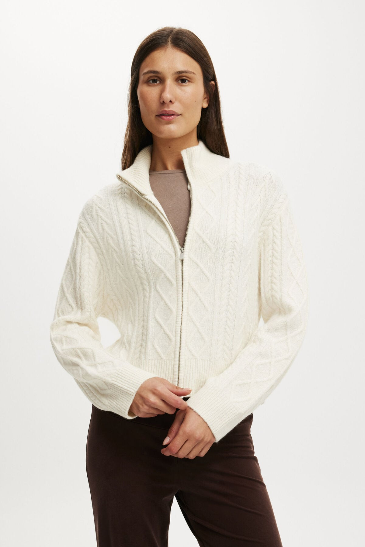 Cable Knit Bomber | Cotton On (US)