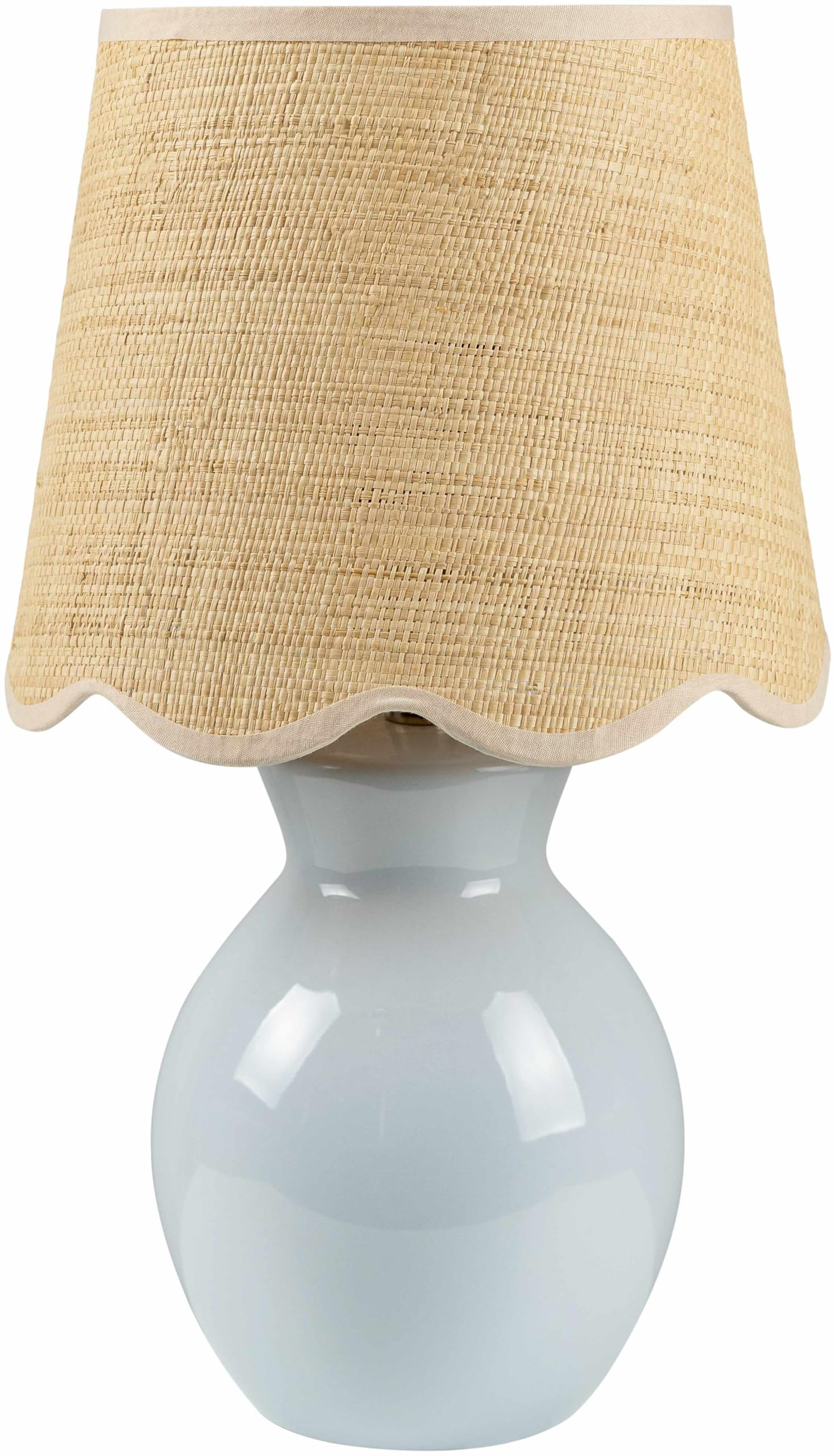 Salgareda Boho Ceramic and Jute Bedside Table Lamp for Bedroom Nightstand - End Side Lighting for... | Amazon (US)