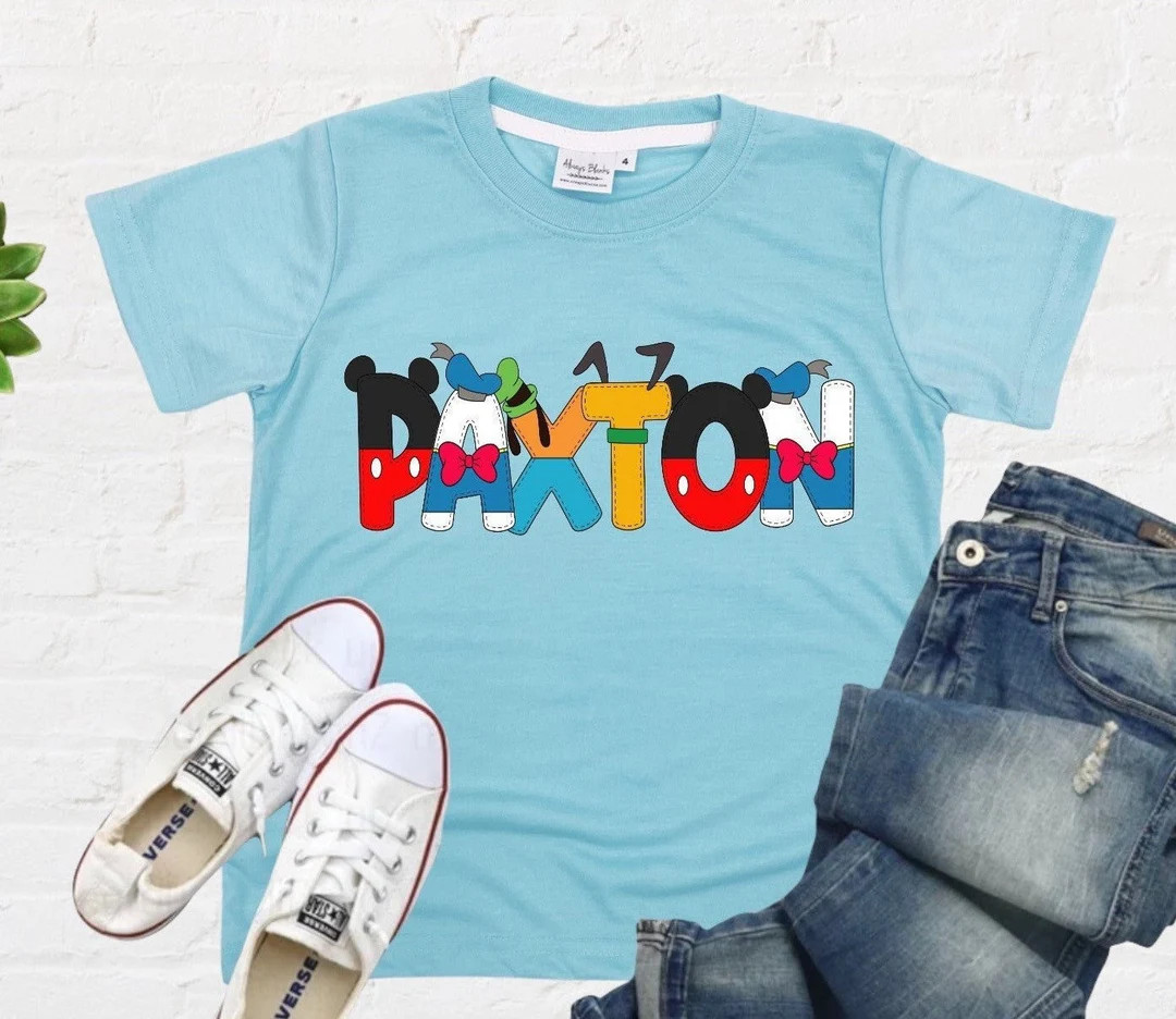 Boy Disney custom shirt, Personalized Disney shirt, boy disney sweatshirt, Name custom personaliz... | Etsy (US)