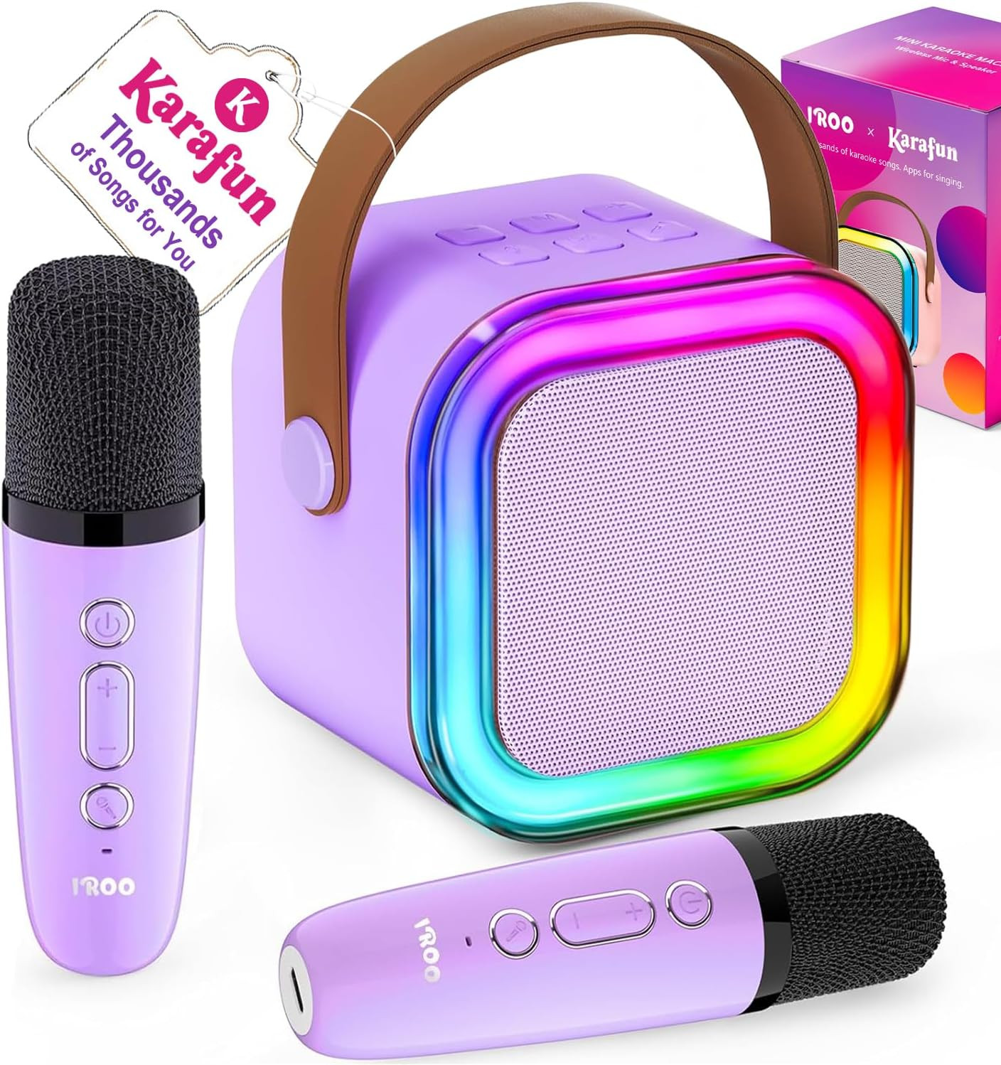 IROO Mini Karaoke Machine for Kids, Birthday Gifts Toys for Girls Ages 3-12 | Amazon (US)