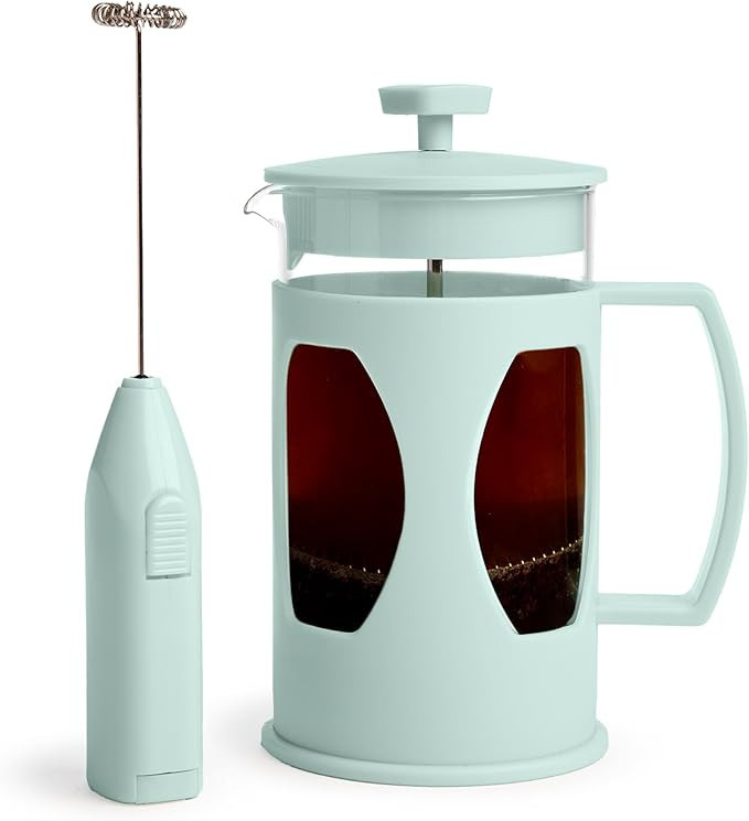 Tasty French Press and Frother Coffee Gift Set, Includes a 4.5-Cup Coffee Press and Battery Opera... | Amazon (US)
