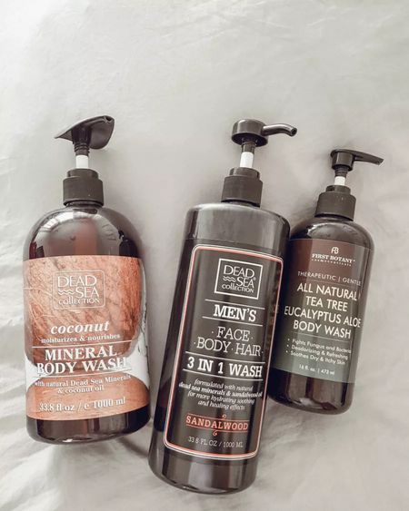 Father’s Day self-care gifts. We have these on a subscription because we love them so much. The whole family uses these.

Dead Sea 3 in 1, tea tree peppermint aloe, and mineral body wash.

#LTKMens #LTKGiftGuide #LTKBeauty