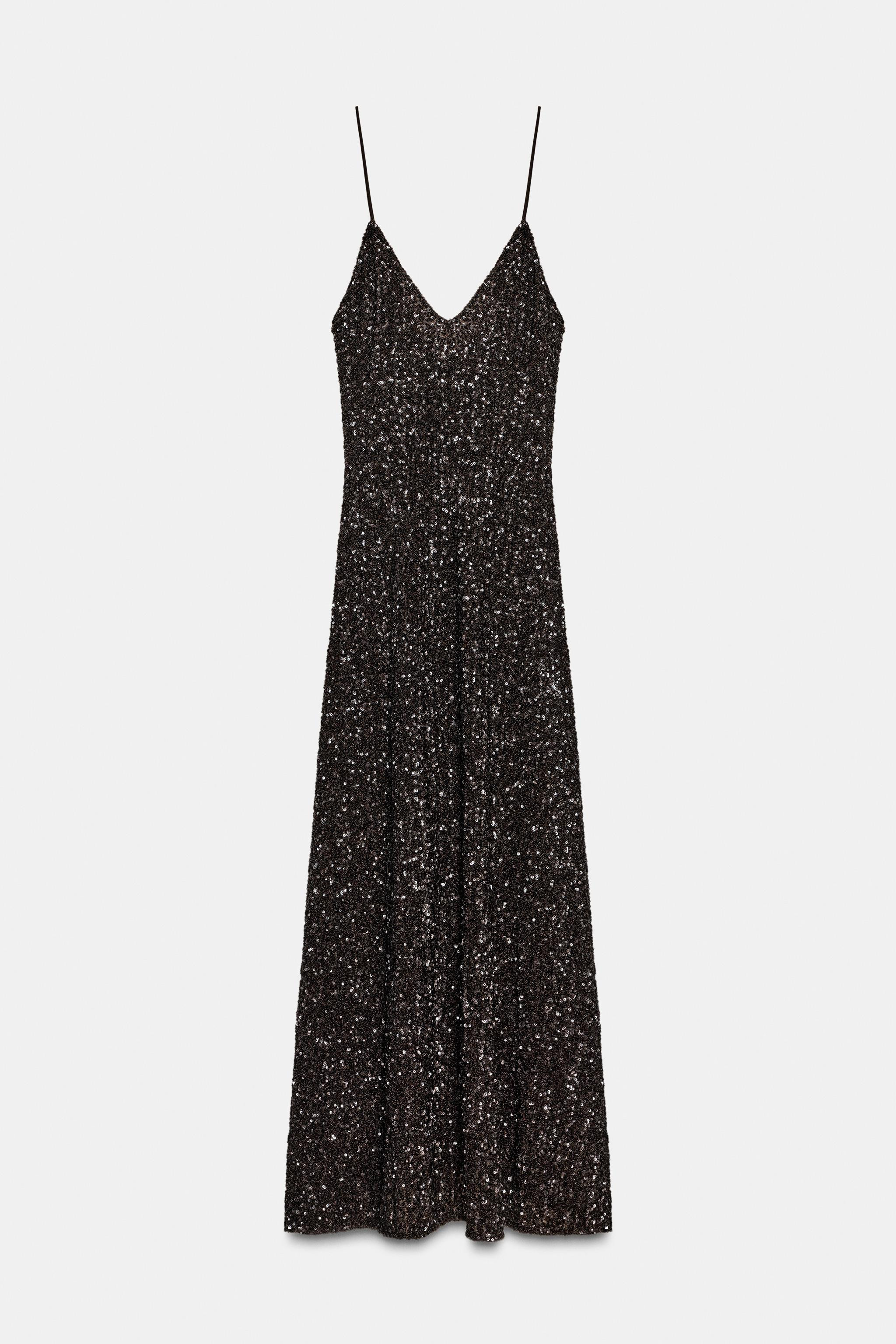 ZW COLLECTION LIMITED EDITION SEQUIN MAXI DRESS | Zara US