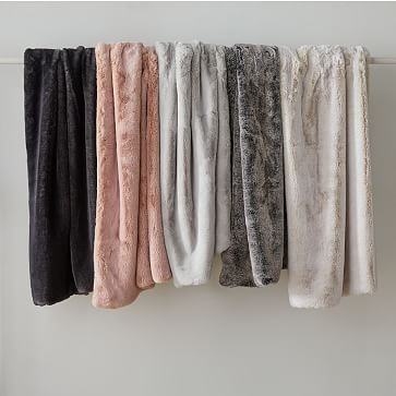 Faux Fur Chinchilla Throw | West Elm (US)