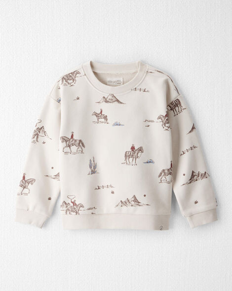 Toddler French Terry Sweatshirt Made with Organic Cotton in Western Rodeo Print | Carter's Inc