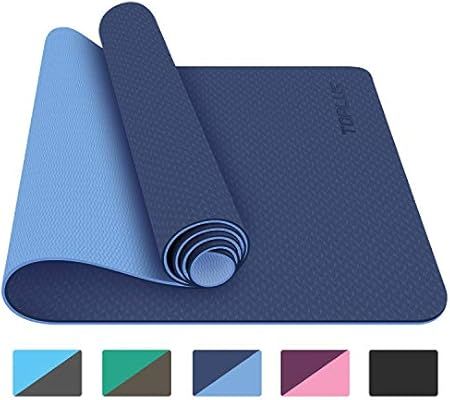 TOPLUS Yoga Mat - Classic 1/4 inch Pro Yoga Mat Eco Friendly Non Slip Fitness Exercise Mat with C... | Amazon (US)