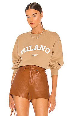 DEPARTURE Milano Crewneck in Tan from Revolve.com | Revolve Clothing (Global)
