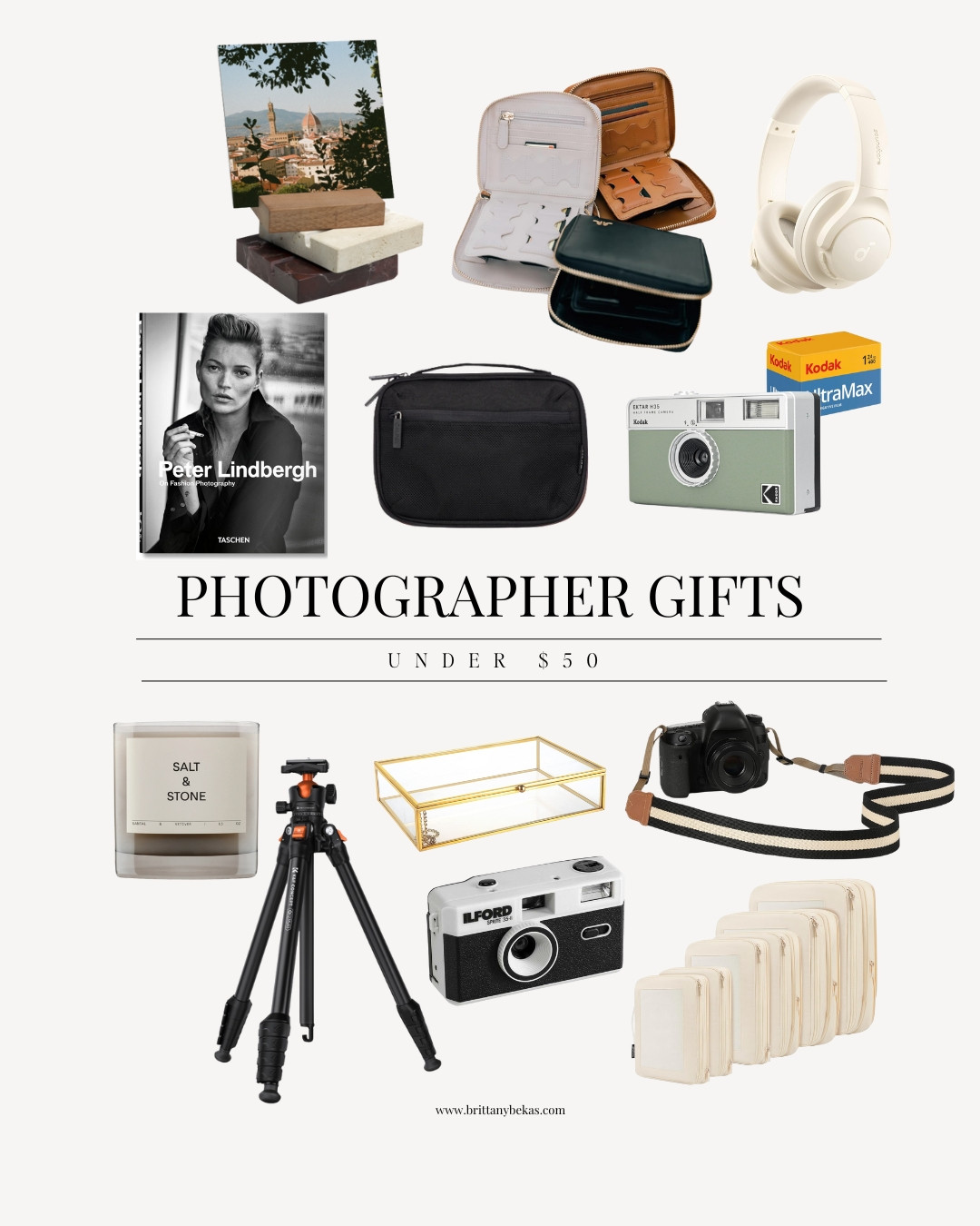 These photographer gifts under $50 are the perfect balance of practical, aesthetic, and budget-friendly. Think: rechargeables, packing cubes for travel photographers, custom print blocks, and small tripods photographers actually use on the daily. Perfect for holiday gifting or birthdays!

photographer gifts under $50, camera accessories, gifts for content creators, photography gift ideas, affordable photography finds, film camera, photo books, photo gifts, memory card wallet, gifts for her 

 #LTKCyberWeek #LTKGiftGuide #LTKHoliday