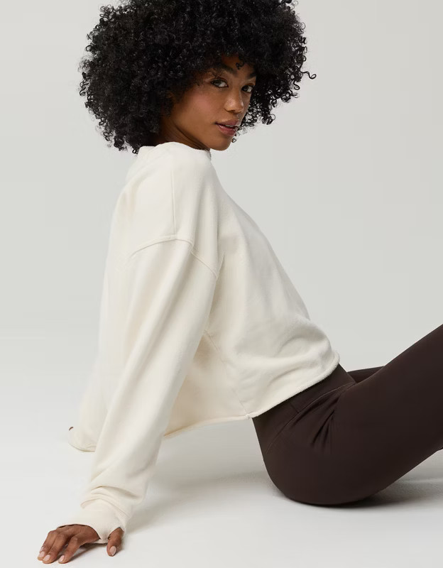 OFFLINE By Aerie Throwback Notch Crewneck | Aerie