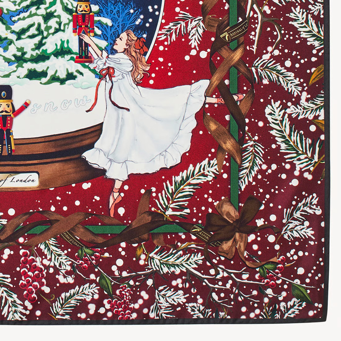 Nutcracker Silk Scarf
        Cardinal Red Pure Silk | Aspinal of London