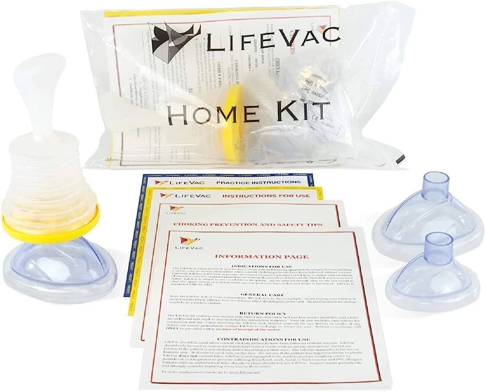 LifeVac - Choking Rescue Device Home Kit for Adult and Children First Aid Kit, Portable Choking R... | Amazon (US)